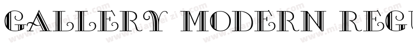 GALLERY MODERN REGUR字体转换